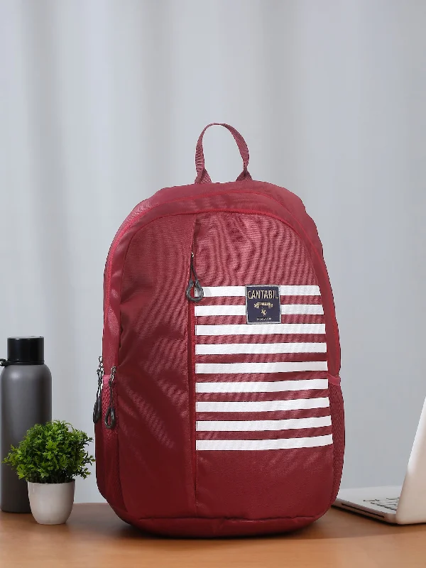 Women's Coats with ButtonsUnisex Maroon Casual Back Pack