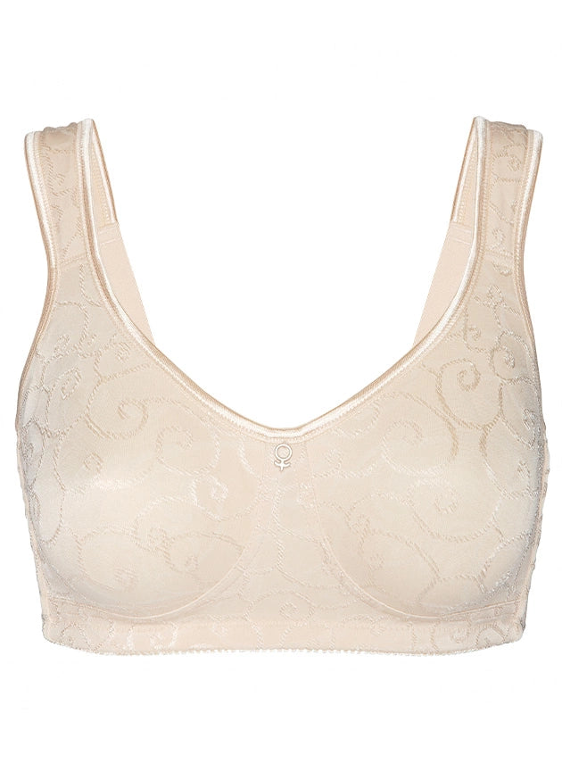 lace-trimmed chemise lingerieAbecita Agnes Mjuk-bh Honey