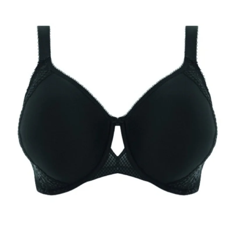 plus-size underwire balconette brasElomi Charley Bandless Spacer Moulded Bra | BLACK