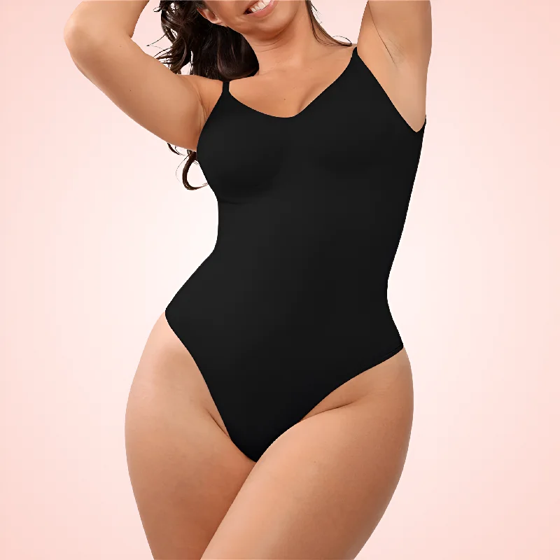 modal fiber breathable pantiesOne Piece Low Back and Thong Shaping Bodysuit