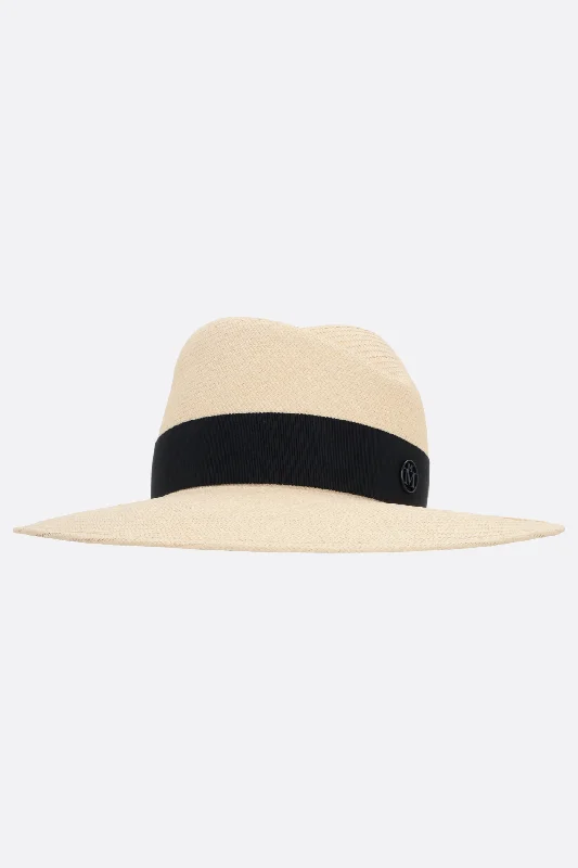 stylish fedoras with wide brimsVirginie straw fedora hat