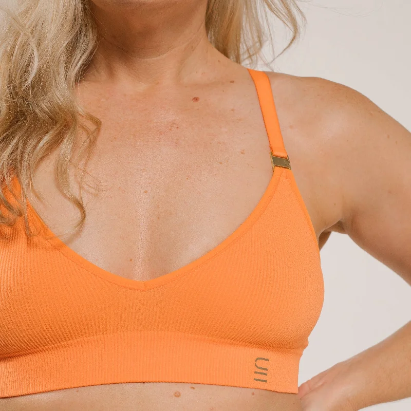 push-up bras for cleavageRecycled Wireless Bra A-D - Mandarin