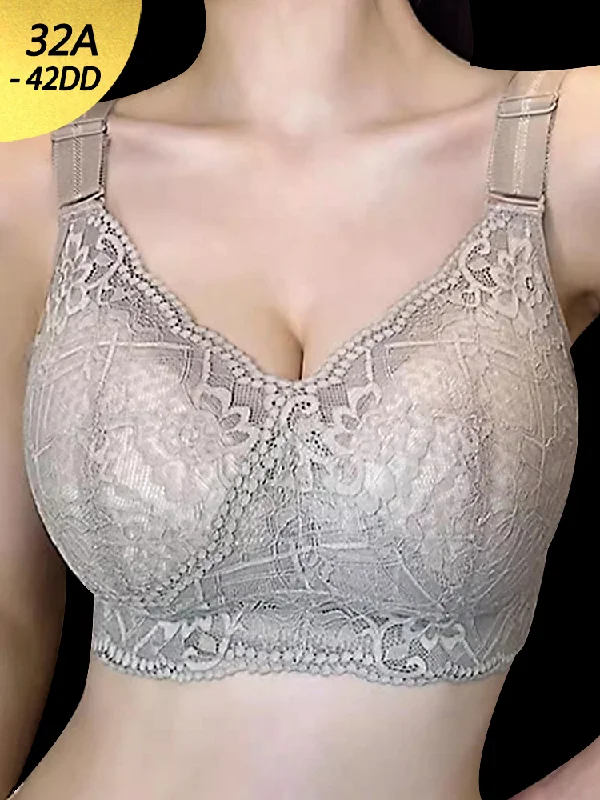 lace-trimmed sleep tank topsThin Wire-Free Minimizing Bra with Side Support