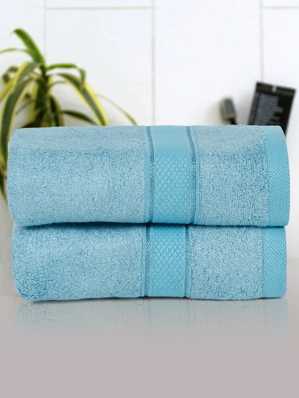 Women's Zip-Up CoatsUnisex Turquoise Basic Terry Hand Towel -Pack of Two