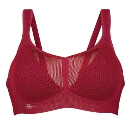 sports bras with mesh insertsAnita Active Air Control Sports Bra | LIPSTICK