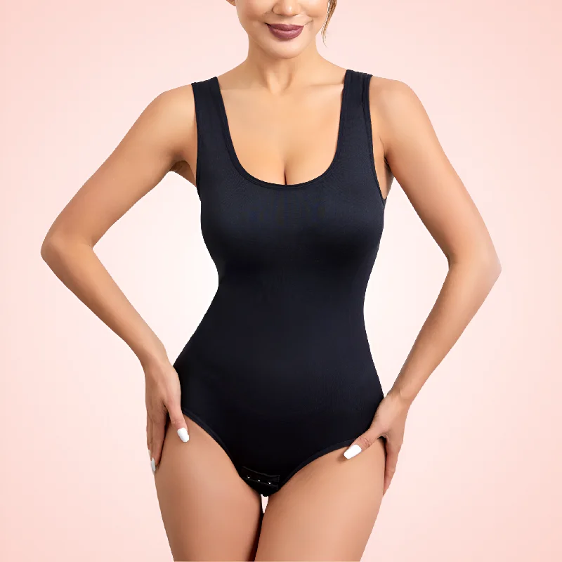 high-compression shapewear for weddingsSeamless U Shaped Neck Shaping Bodysuit