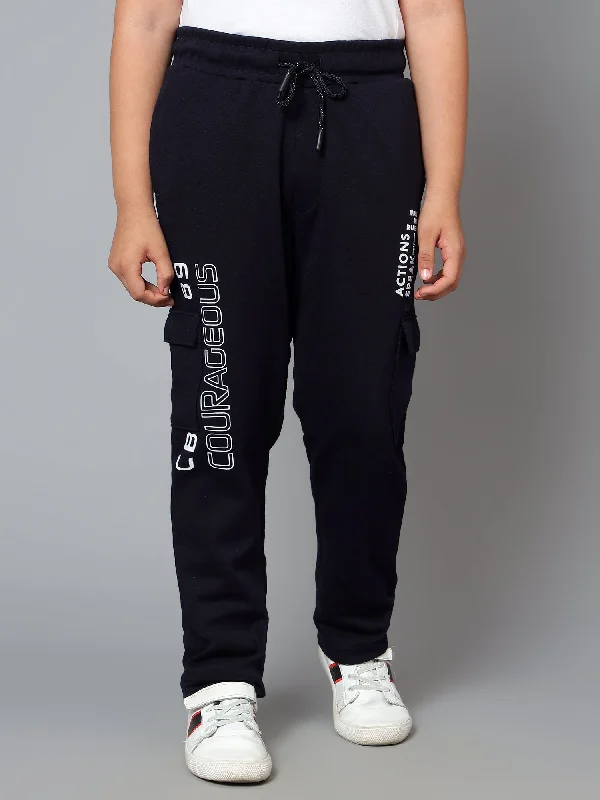 Women's Coats with Fur Trimmed ZipperBoys Casual Navy Blue Track Pants