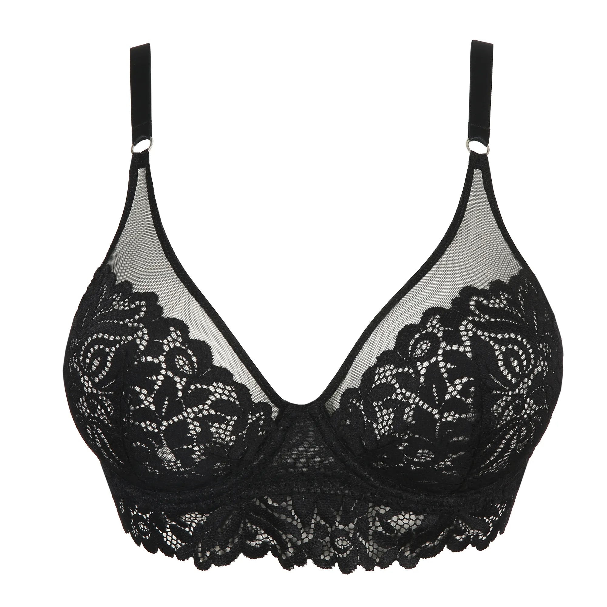 seamless lace low-rise pantiesMarie Jo Elis Longline Bra Black