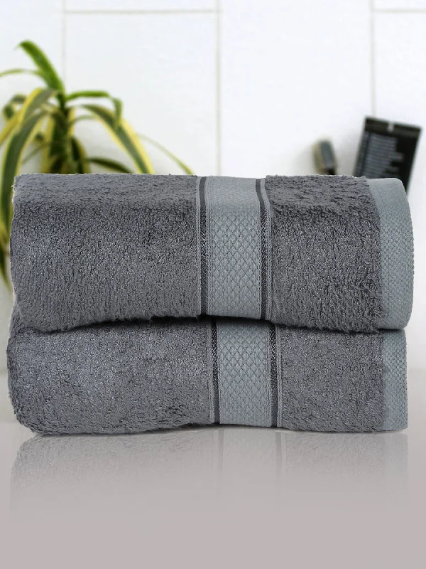 Women's Coats with Fur TrimUnisex Dark Grey Basic Terry Hand Towel -Pack of Two