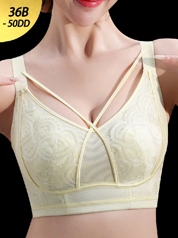 seamless high-cut pantiesSummer Thin Wireless Bra with Minimizing Effect