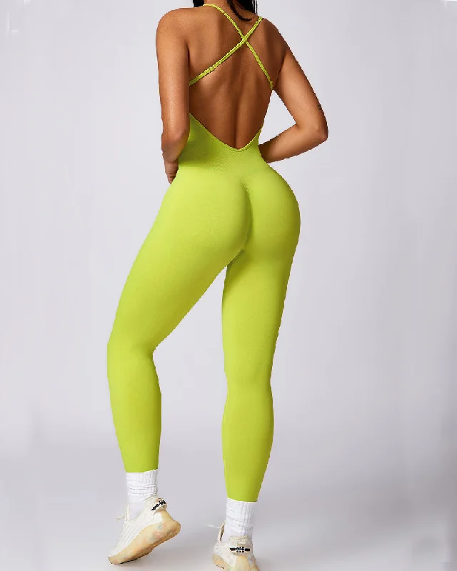 high-support sports bras for intense workoutsDamen Nahtlose Rückenfreie Kreuz Blickdicht Ärmellose Jumpsuits