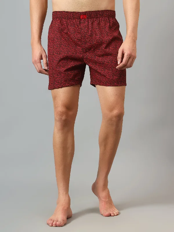 Women's Coats with BeltMen's Maroon Printed Boxer