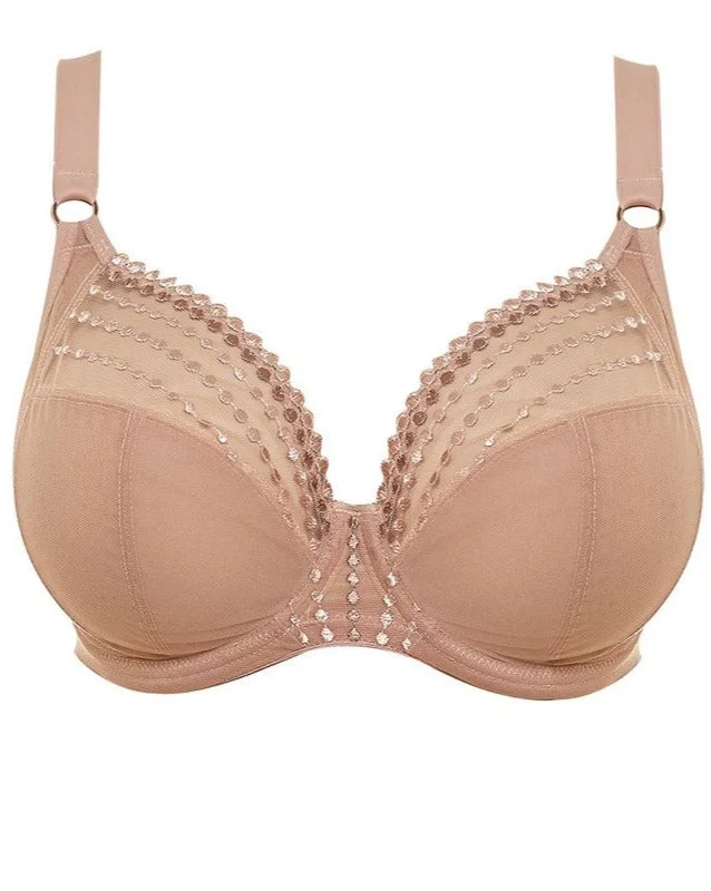 sports bras with mesh ventilationElomi Matilda Plunge Bra | CAFE AU LAIT