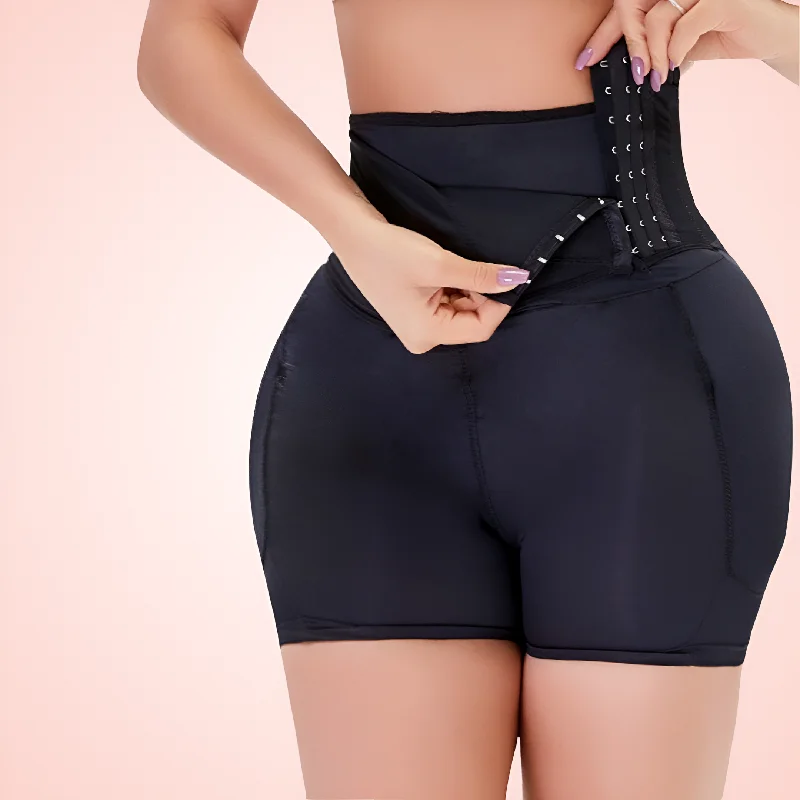 high-waisted cotton pantiesSide Hooks Waist Compression and Buttocks Lift Shorts Shapewear