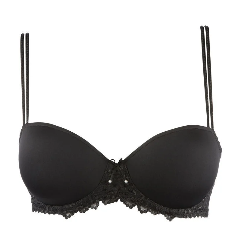 sheer lace lingerie robesMarie Jo Jane Lined Balcony Bra | BLACK