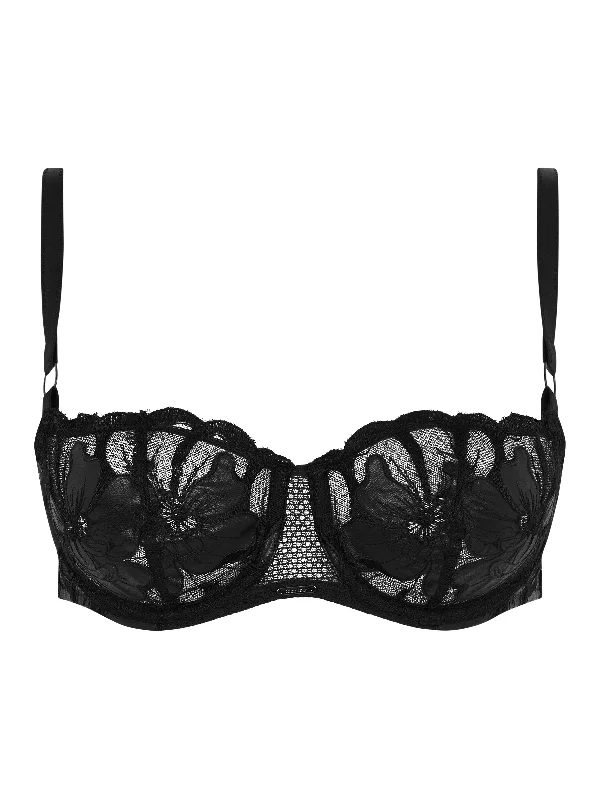 plus-size corsets and garter beltsChantelle Fleurs Signature Half-Cup Balcony Bra