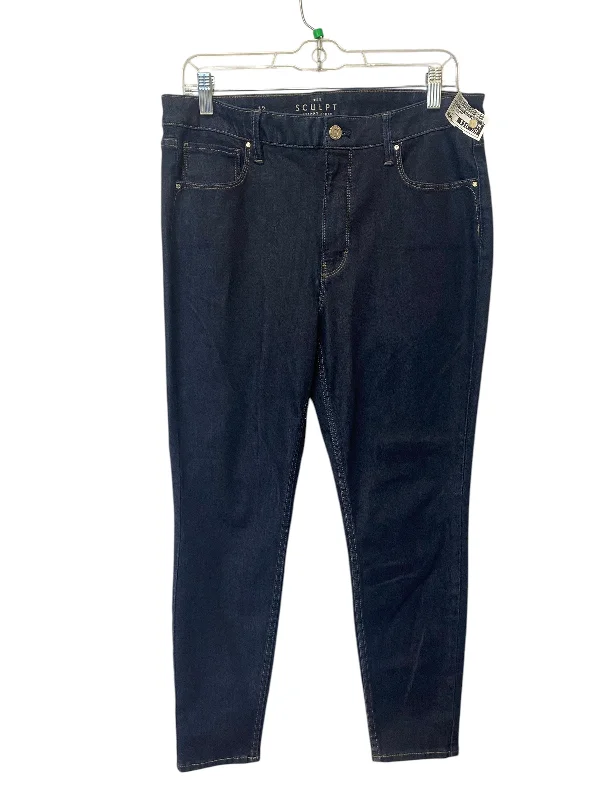 Women's Jodhpurs with High WaistJeans Skinny By White House Black Market In Blue Denim, Size: 12