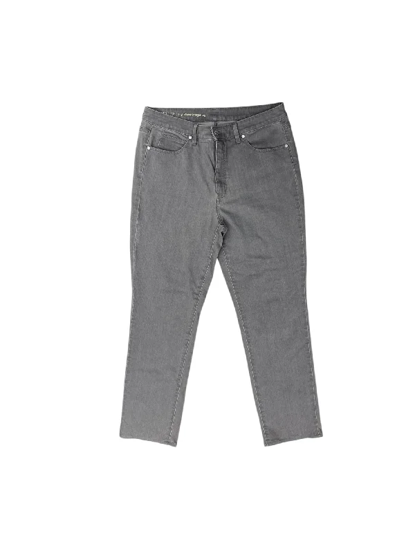 Women's Jodhpurs with Boat NeckJeans Skinny By Talbots In Grey, Size: 12