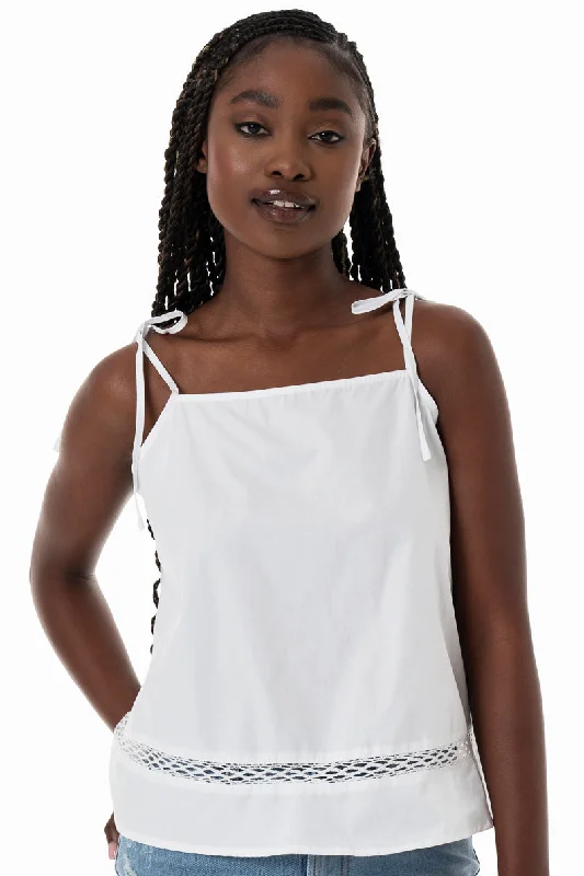 Women's Bosnian Wool SweatersStrappy Swing Top _ 153822 _ White