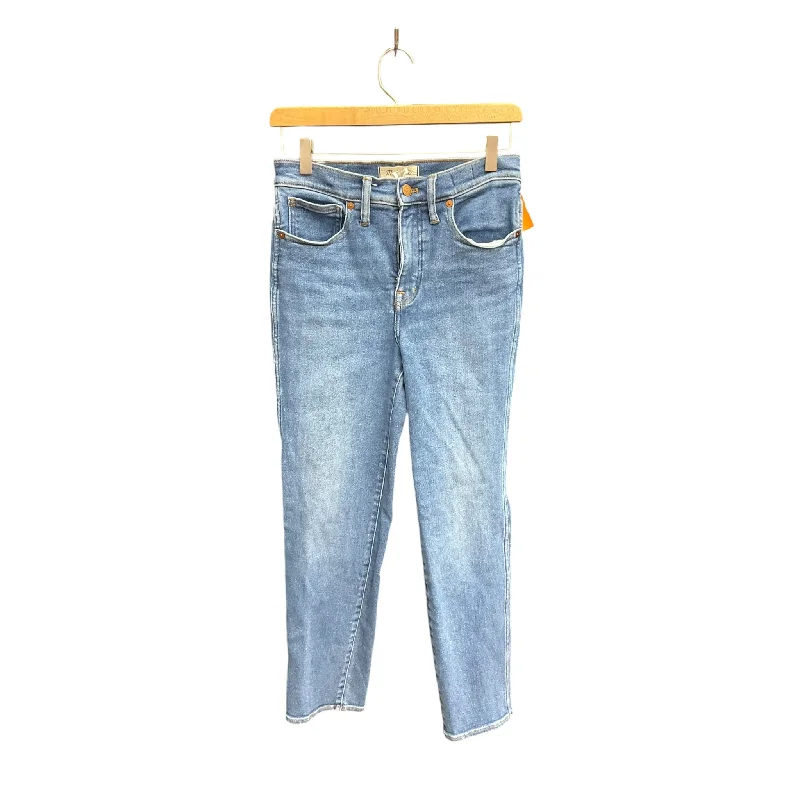 Women's Jodhpurs with Lapel CollarJeans Skinny By Madewell In Blue Denim, Size: 2