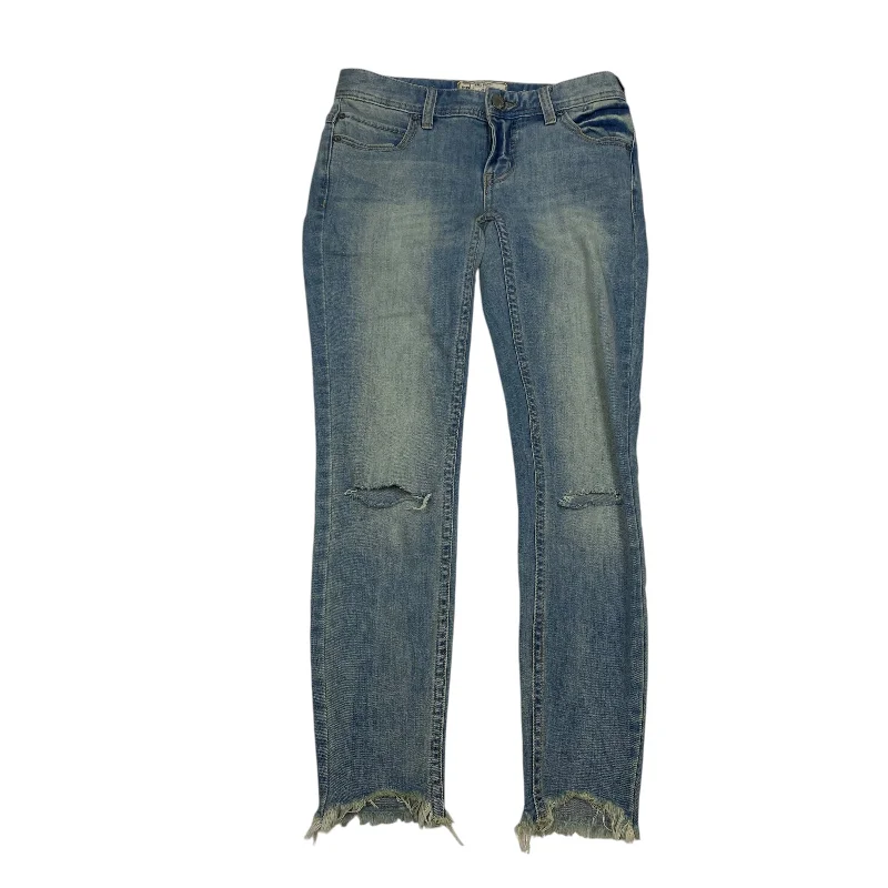 Women's Jodhpurs with High CollarJeans Skinny By Free People In Blue Denim, Size: 0