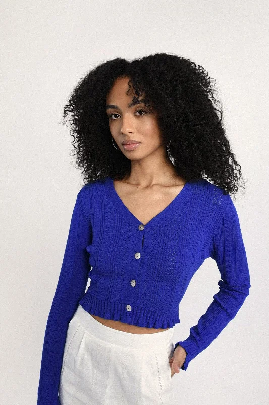 Women's Czech Wool SweatersMolly Bracken Cobalt Blue Cardigan