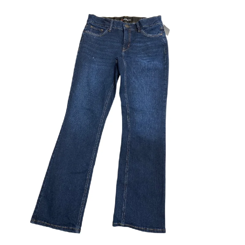 Women's Jodhpurs with High CollarJeans Boot Cut By Liz Claiborne In Blue Denim, Size: 8