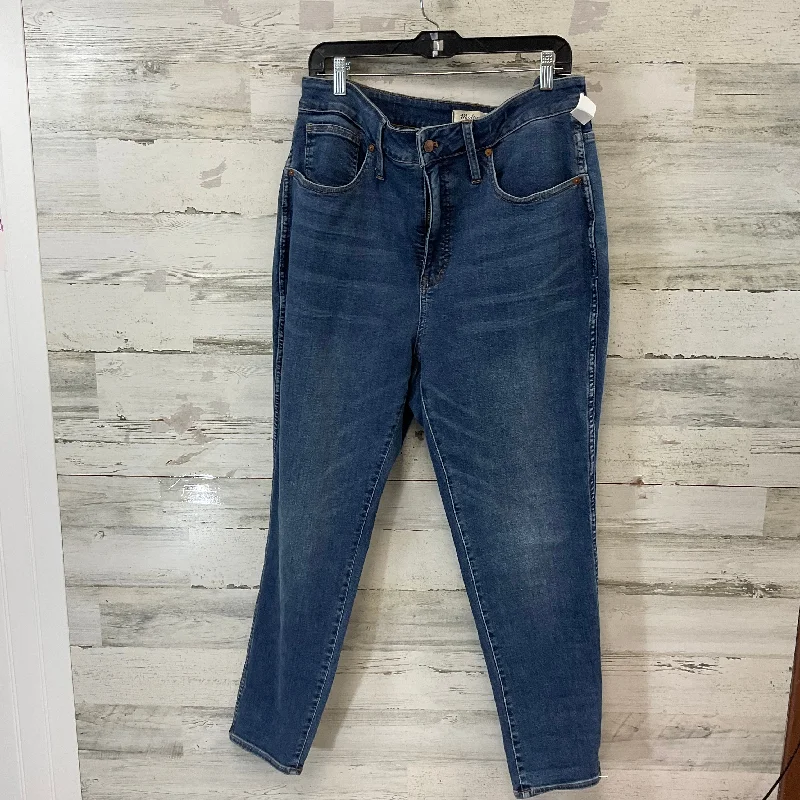 Women's Jodhpurs with Boat NeckJeans Skinny By Madewell In Blue Denim, Size: 18