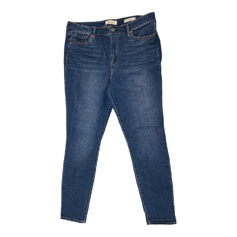 Women's Jodhpurs with Wide CollarJeans Skinny By Jessica Simpson In Blue Denim, Size: 14