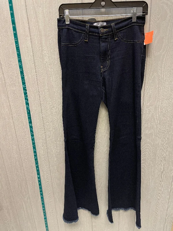 Women's Jodhpurs with Long LengthJeans Flared By Judy Blue In Blue Denim, Size: 4