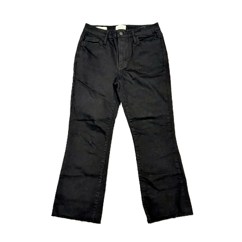 Women's Jodhpurs with Peter Pan CollarJeans Boot Cut By Universal Thread In Black Denim, Size: 4