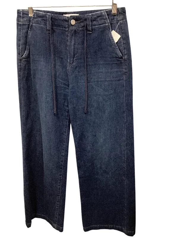 Women's Ankle-Length PantsJeans Wide Leg By Paige In Blue Denim, Size: 2