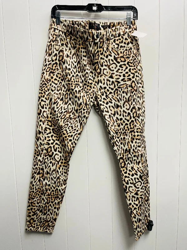 Women's Jodhpurs with V-Shaped CollarJeans Skinny By Seven 7 In Animal Print, Size: 8