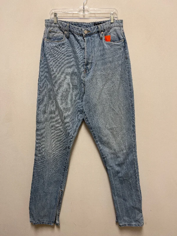 Women's Jodhpurs with Notched CollarJeans Straight By Blanknyc In Blue Denim, Size: 14