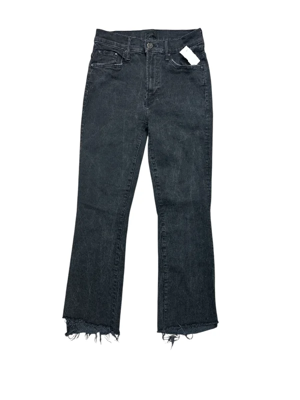 Women's Jodhpurs with Tapered LegJeans Straight By Mother Jeans In Black Denim, Size: 4