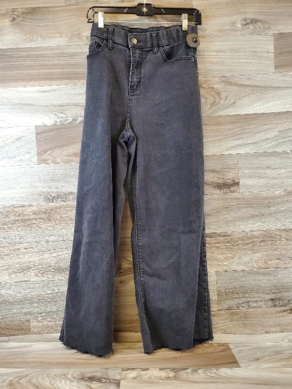 Women's Jodhpurs with Keyhole NeckJeans Wide Leg By New York And Co In Black, Size: 12