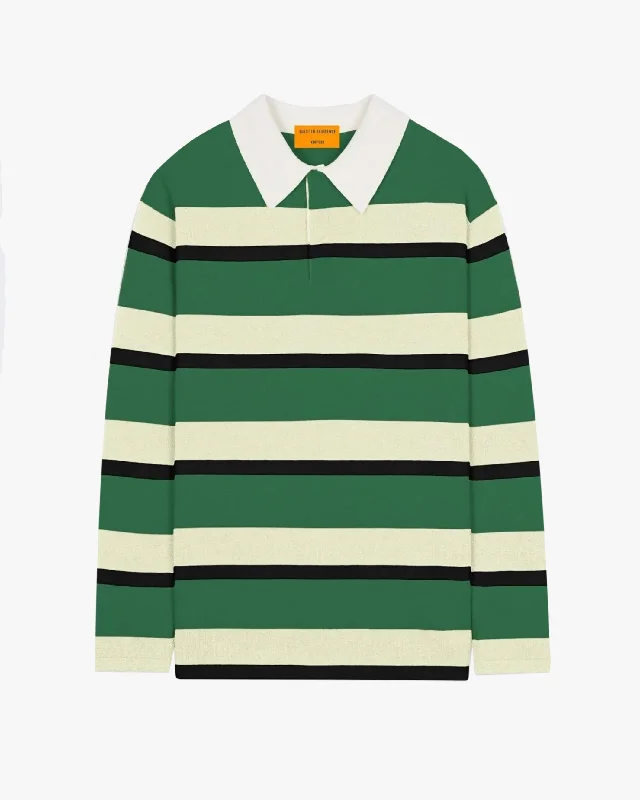 Women's Narrow Collar SweatersStriped Rugby