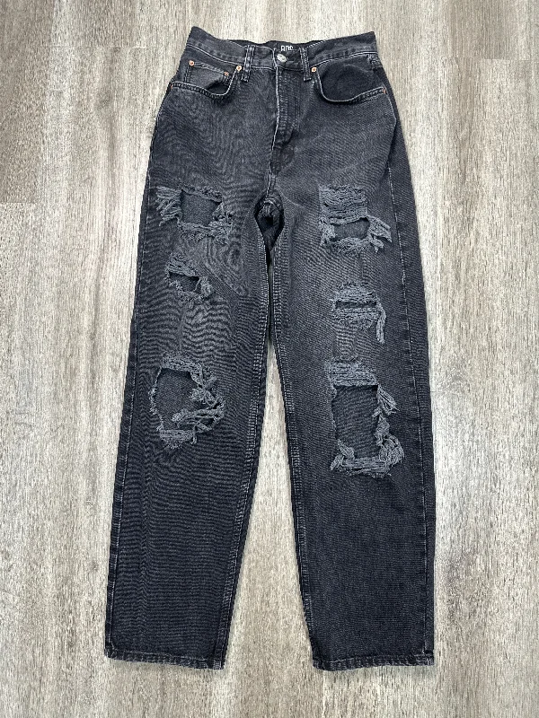 Women's Jodhpurs with Narrow CollarJeans Straight By Bdg In Black Denim, Size: 4