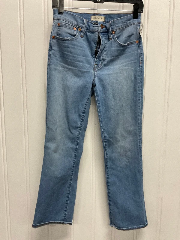 Women's Jodhpurs with Low WaistJeans Boot Cut By Madewell In Blue Denim, Size: 0