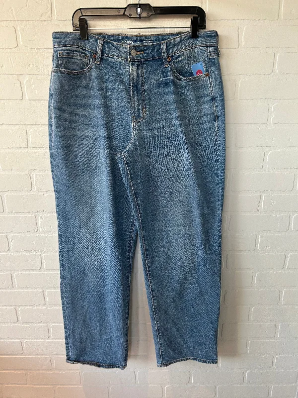 Women's Jodhpurs with Full LengthJeans Boyfriend By Old Navy In Blue Denim, Size: 14