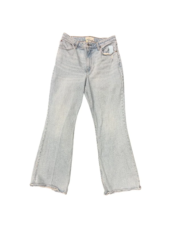 Women's Jodhpurs with Sweetheart CollarJeans Straight By Abercrombie And Fitch In Blue Denim, Size: 12