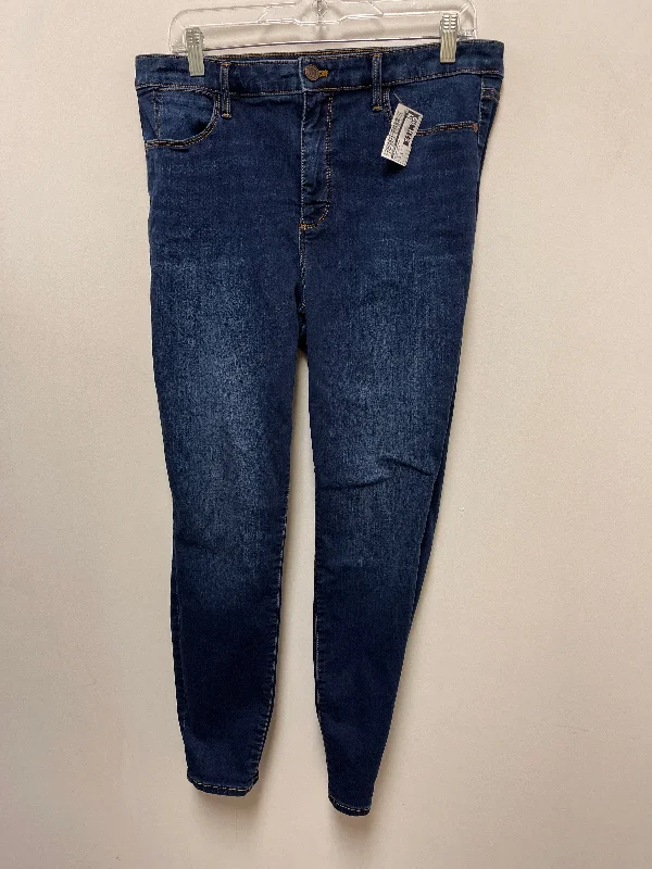  Women's High-Waisted PantsJeans Skinny By Talbots In Blue Denim, Size: 12