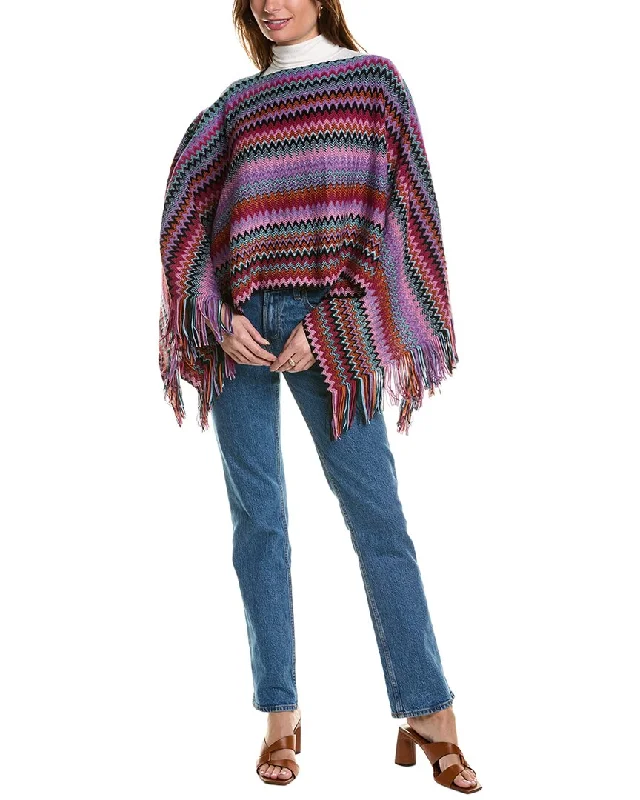 Women's Longline SweatersMissoni Wool-Blend Poncho