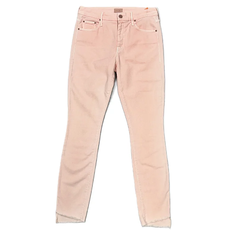 Women's Jodhpurs with Keyhole CollarJeans Skinny By Mother In Pink, Size: 6