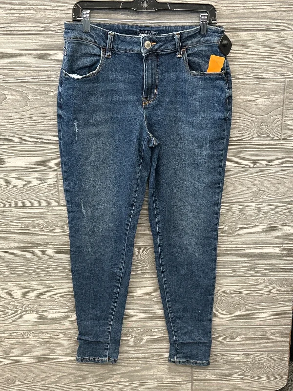 Women's ChinosJeans Skinny By Maurices In Blue Denim, Size: 12