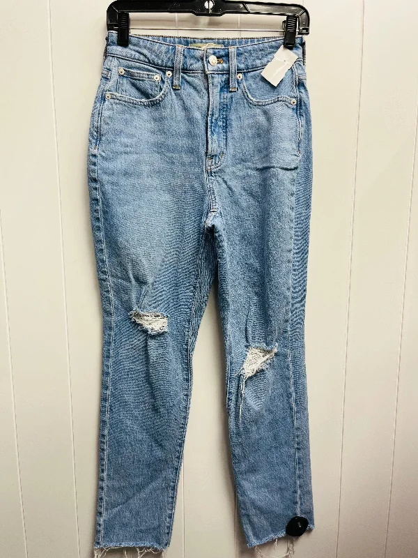 Women's Bootcut PantsJeans Straight By Madewell In Blue Denim, Size: 2