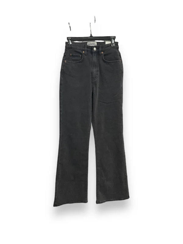 Women's Jodhpurs with V-Shaped CollarJeans Flared By Riders In Black, Size: 6