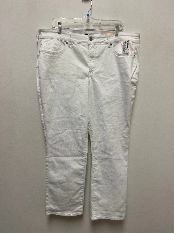 Women's Dress PantsJeans Straight By Not Your Daughters Jeans In White Denim, Size: 18