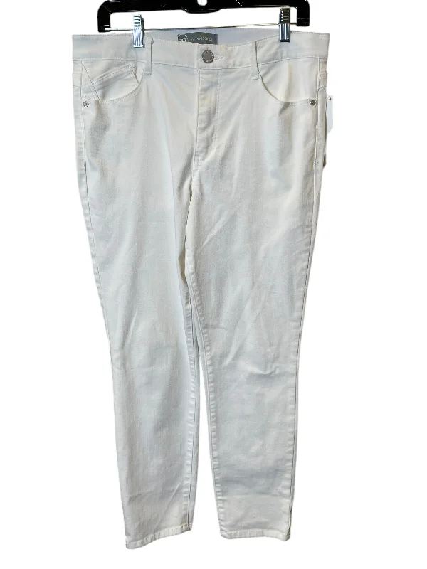 Women's Jodhpurs with Keyhole NeckJeans Skinny By Wit & Wisdom In White, Size: 12