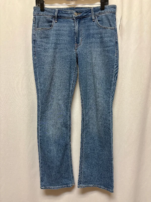 Women's Jodhpurs with Mid-LengthJeans Boot Cut By Old Navy In Blue Denim, Size: 8